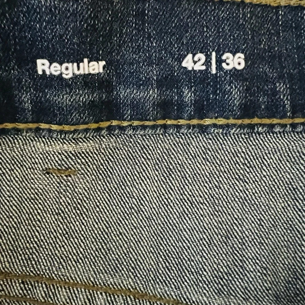 NWT Sonoma Men The Every Day Blue Denim Jeans 42x36 Regular Straight-Leg Stretch